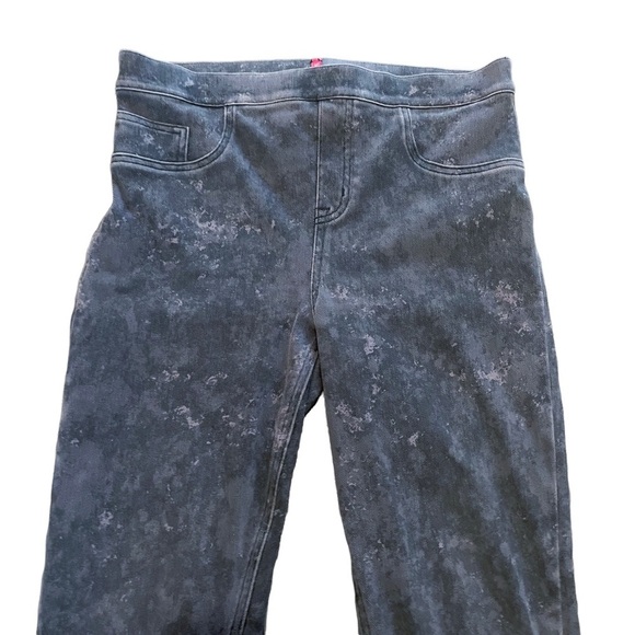 Spanx Jean-ish Ankle Leggings in Gray Marble Women's Medium - Picture 4 of 9